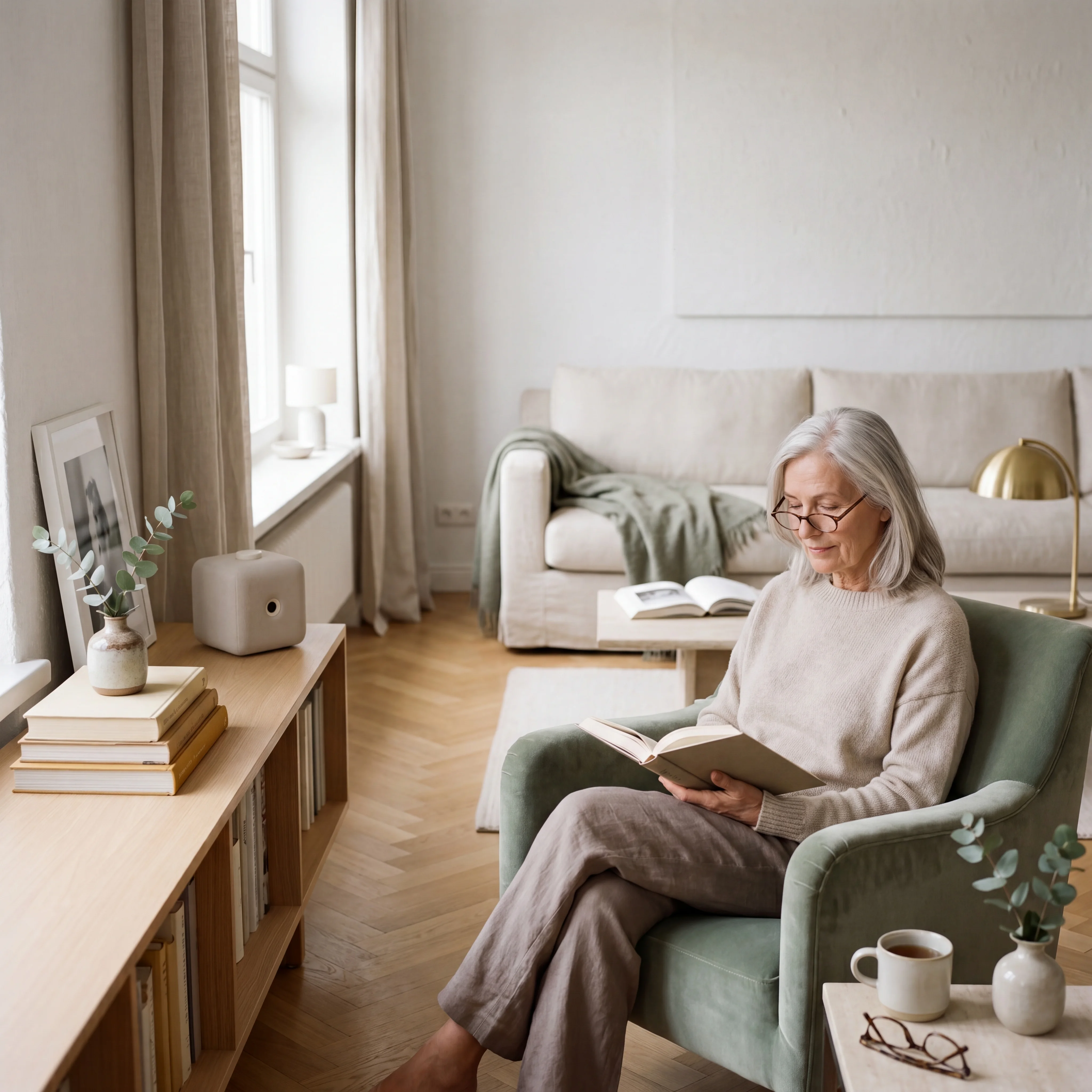 The Born sensor mounted in a quiet domestic interior.